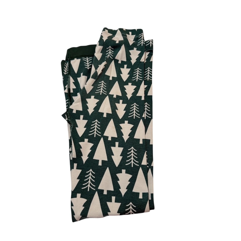 HANNA ANDERSSON GREEN CHRISTMAS TREE‎ LONGJOHN PJ BOTTOMS SIZE 12